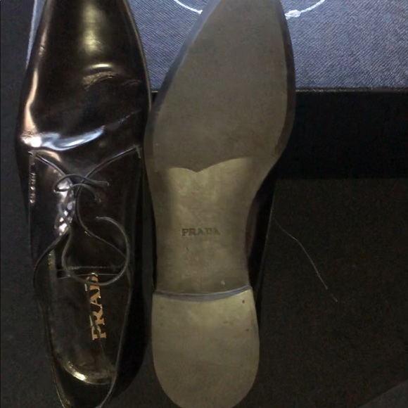 Prada Spazzolato Fume loafers. 9.5 but 10.5 - 11. - Picture 6 of 7